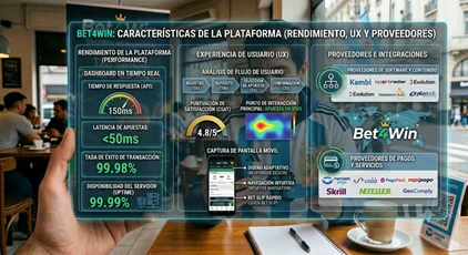 Características de la plataforma Bet4Win: navegación y proveedores
