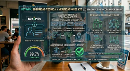 Seguridad técnica y verificaciones KYC en Bet4Win
